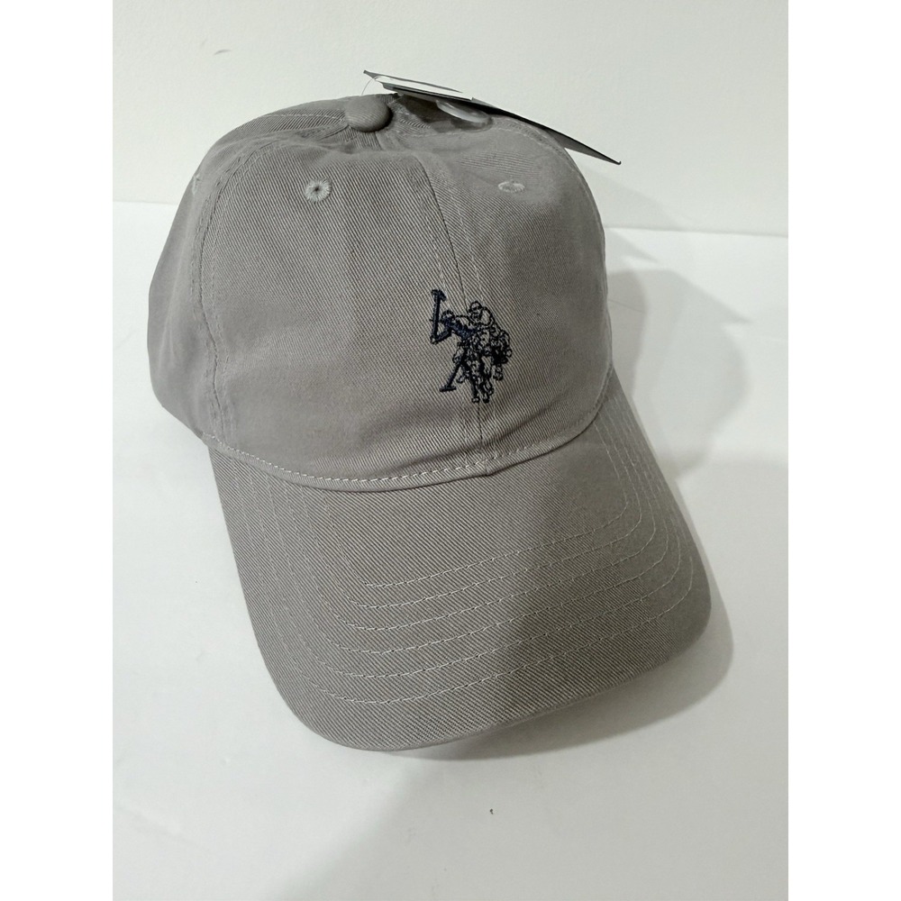 NWT US Polo Assn Ralph Lauren Strapback Gray Style Hat Cap Adjustable